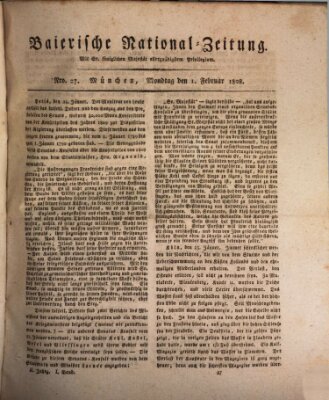 Baierische National-Zeitung Montag 1. Februar 1808