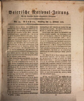 Baierische National-Zeitung Montag 15. Februar 1808