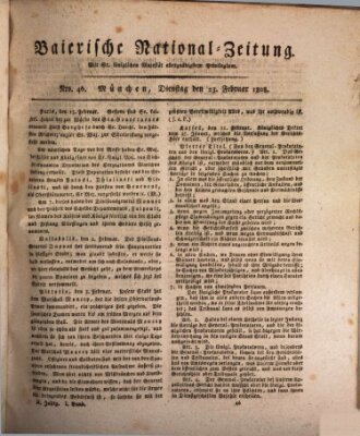 Baierische National-Zeitung Dienstag 23. Februar 1808