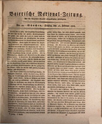 Baierische National-Zeitung Freitag 26. Februar 1808