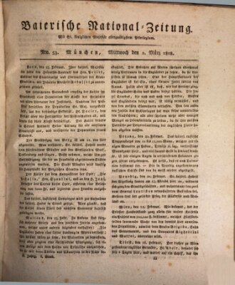 Baierische National-Zeitung Mittwoch 2. März 1808