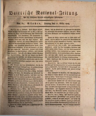 Baierische National-Zeitung Freitag 11. März 1808