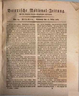 Baierische National-Zeitung Mittwoch 16. März 1808