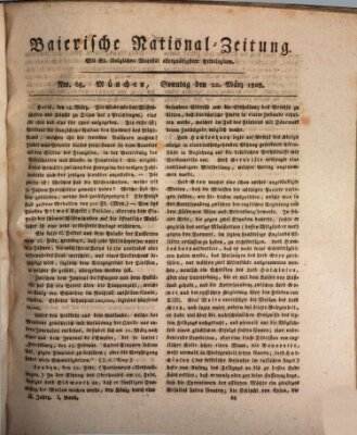 Baierische National-Zeitung Sonntag 20. März 1808