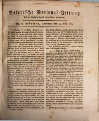 Baierische National-Zeitung Donnerstag 24. März 1808