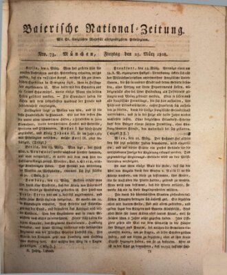 Baierische National-Zeitung Freitag 25. März 1808