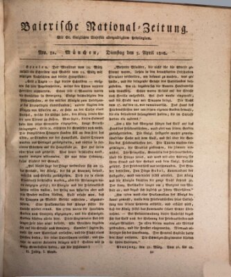 Baierische National-Zeitung Dienstag 5. April 1808