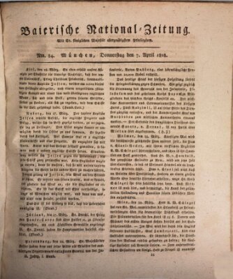 Baierische National-Zeitung Donnerstag 7. April 1808