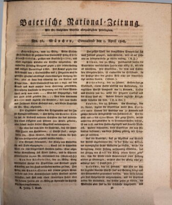 Baierische National-Zeitung Samstag 9. April 1808