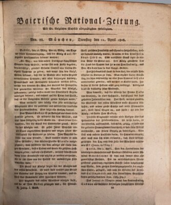 Baierische National-Zeitung Dienstag 12. April 1808