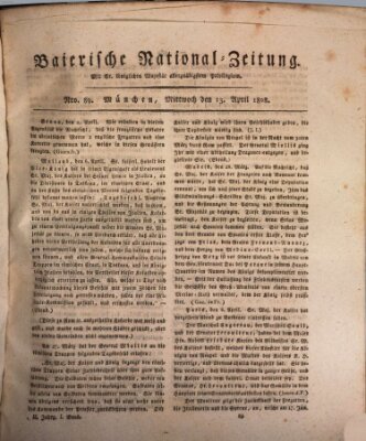 Baierische National-Zeitung Mittwoch 13. April 1808