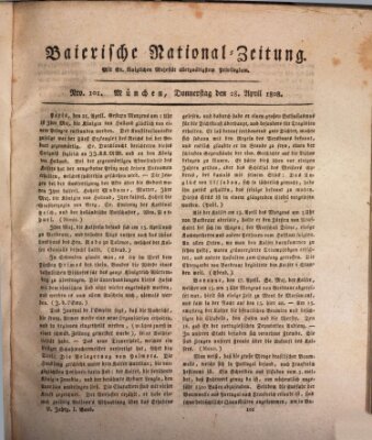 Baierische National-Zeitung Donnerstag 28. April 1808