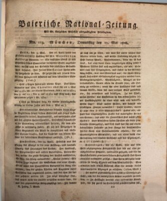 Baierische National-Zeitung Donnerstag 12. Mai 1808