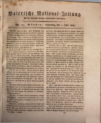 Baierische National-Zeitung Donnerstag 2. Juni 1808