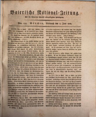 Baierische National-Zeitung Mittwoch 8. Juni 1808