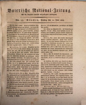 Baierische National-Zeitung Freitag 10. Juni 1808