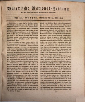 Baierische National-Zeitung Mittwoch 15. Juni 1808