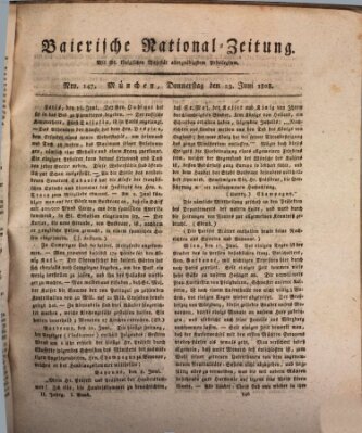 Baierische National-Zeitung Donnerstag 23. Juni 1808