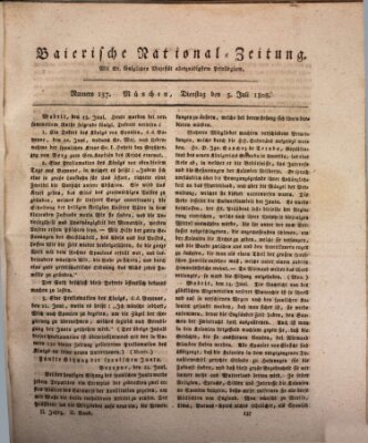 Baierische National-Zeitung Dienstag 5. Juli 1808