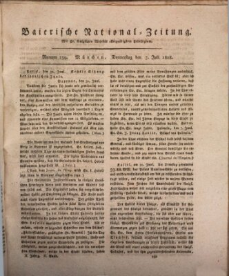 Baierische National-Zeitung Donnerstag 7. Juli 1808