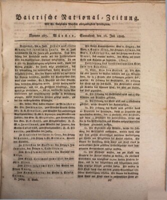 Baierische National-Zeitung Samstag 16. Juli 1808