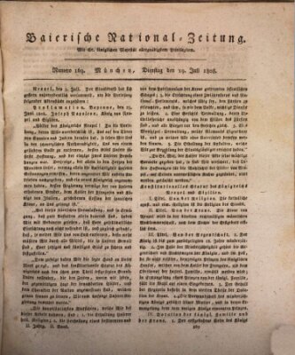 Baierische National-Zeitung Dienstag 19. Juli 1808