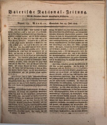 Baierische National-Zeitung Samstag 23. Juli 1808