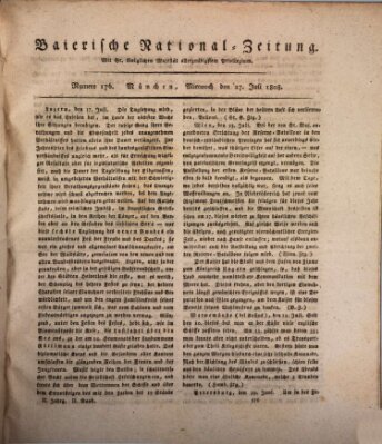 Baierische National-Zeitung Mittwoch 27. Juli 1808