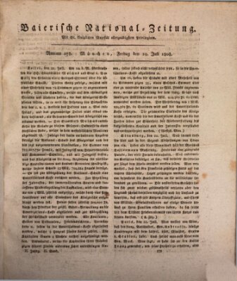 Baierische National-Zeitung Freitag 29. Juli 1808