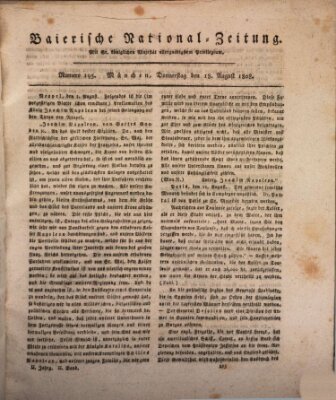 Baierische National-Zeitung Donnerstag 18. August 1808