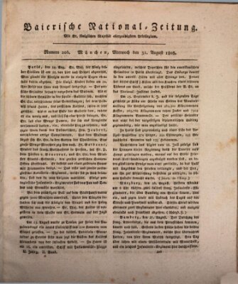 Baierische National-Zeitung Mittwoch 31. August 1808