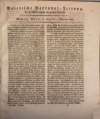 Baierische National-Zeitung Freitag 9. September 1808