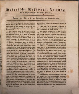 Baierische National-Zeitung Mittwoch 21. September 1808