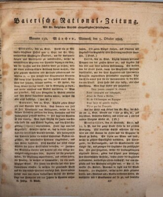 Baierische National-Zeitung Mittwoch 5. Oktober 1808