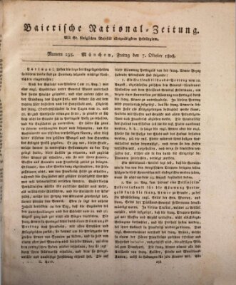 Baierische National-Zeitung Freitag 7. Oktober 1808