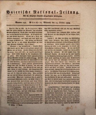 Baierische National-Zeitung Mittwoch 19. Oktober 1808