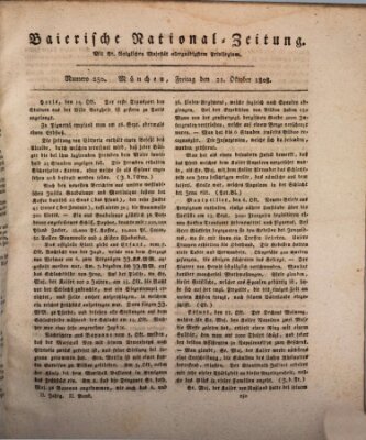 Baierische National-Zeitung Freitag 21. Oktober 1808