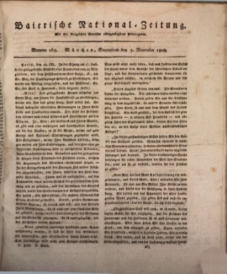 Baierische National-Zeitung Samstag 5. November 1808