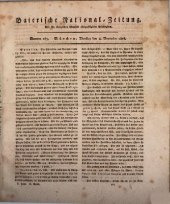 Baierische National-Zeitung Dienstag 8. November 1808