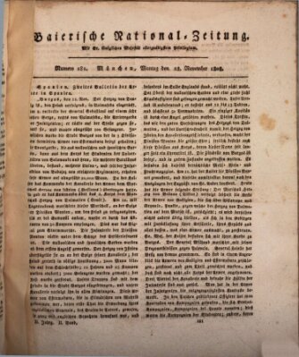 Baierische National-Zeitung Montag 28. November 1808