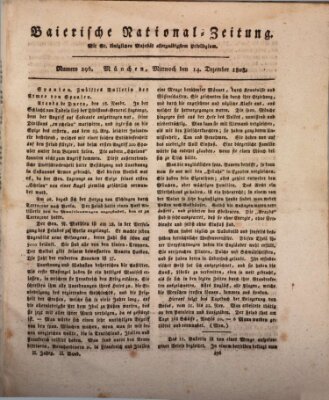 Baierische National-Zeitung Mittwoch 14. Dezember 1808