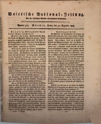 Baierische National-Zeitung Freitag 30. Dezember 1808