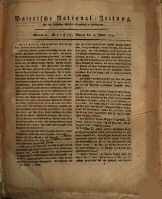 Baierische National-Zeitung Montag 2. Januar 1809