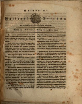 Baierische National-Zeitung Montag 23. Januar 1809