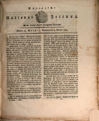 Baierische National-Zeitung Samstag 4. Februar 1809