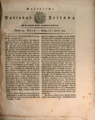 Baierische National-Zeitung Dienstag 7. Februar 1809