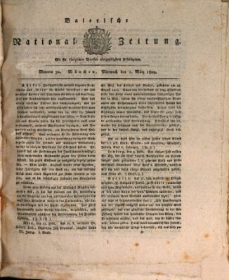 Baierische National-Zeitung Mittwoch 1. März 1809