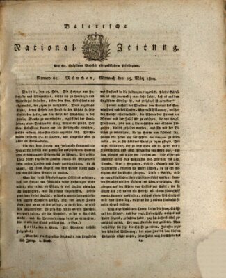 Baierische National-Zeitung Mittwoch 15. März 1809