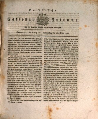 Baierische National-Zeitung Donnerstag 16. März 1809