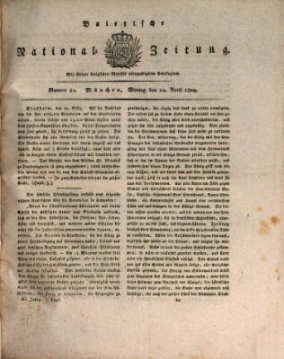 Baierische National-Zeitung Montag 10. April 1809